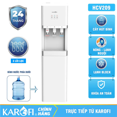 Cây nước nóng lạnh Karofi HCV209 - Mẫu mới 2025