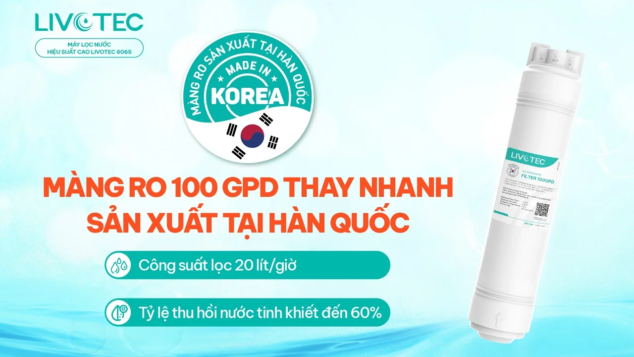Máy lọc nước Karofi Livotec 606
