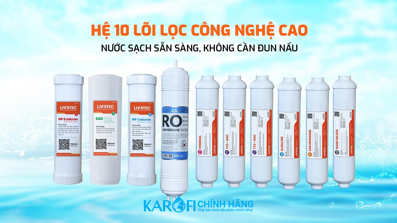 Máy lọc nước Karofi Livotec 606