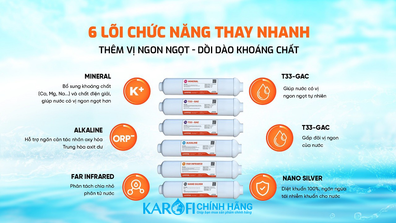 Máy lọc nước Karofi Livotec 606