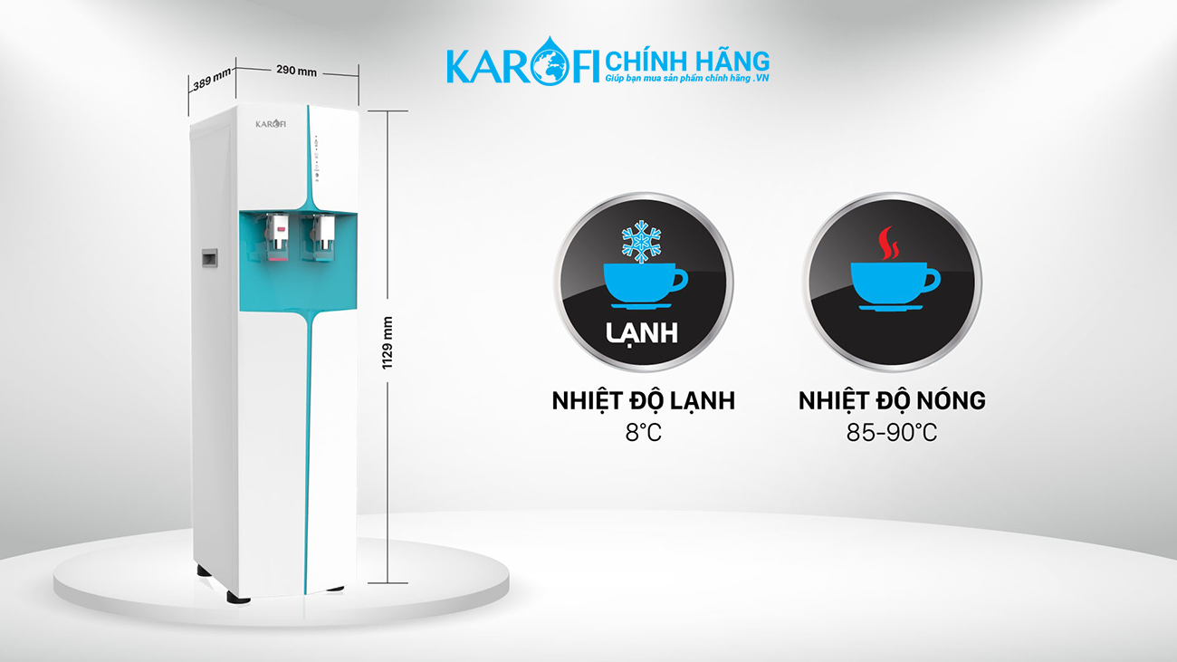 Máy lọc nước nóng lạnh Karofi HCV362