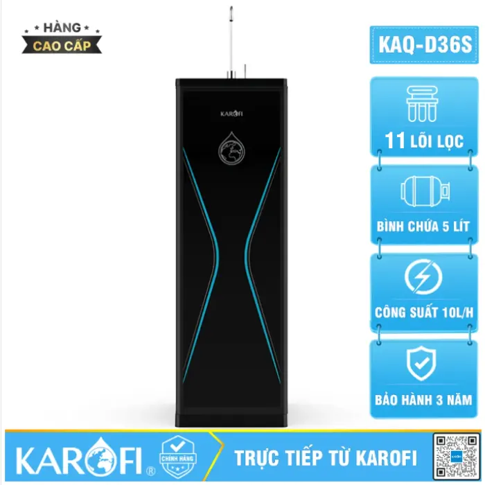 Máy lọc nước Karofi KAQ-D36S - 11 lõi mới 2025